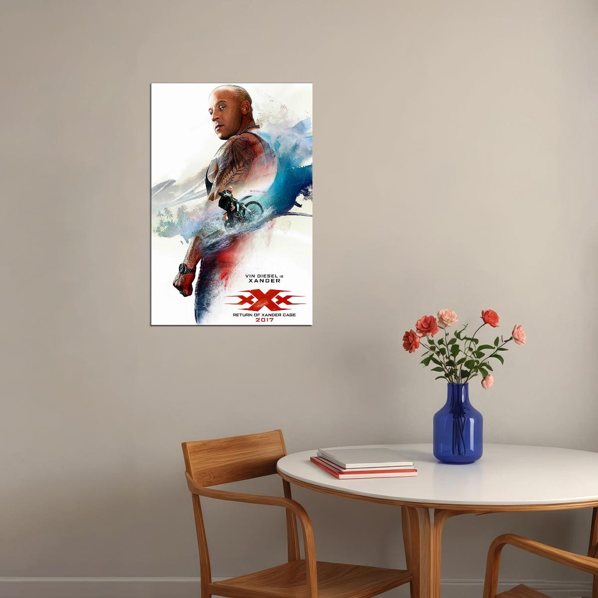 Xxx Movie Vin Diesel Action Poster Wall Art Print Home Wall Decor