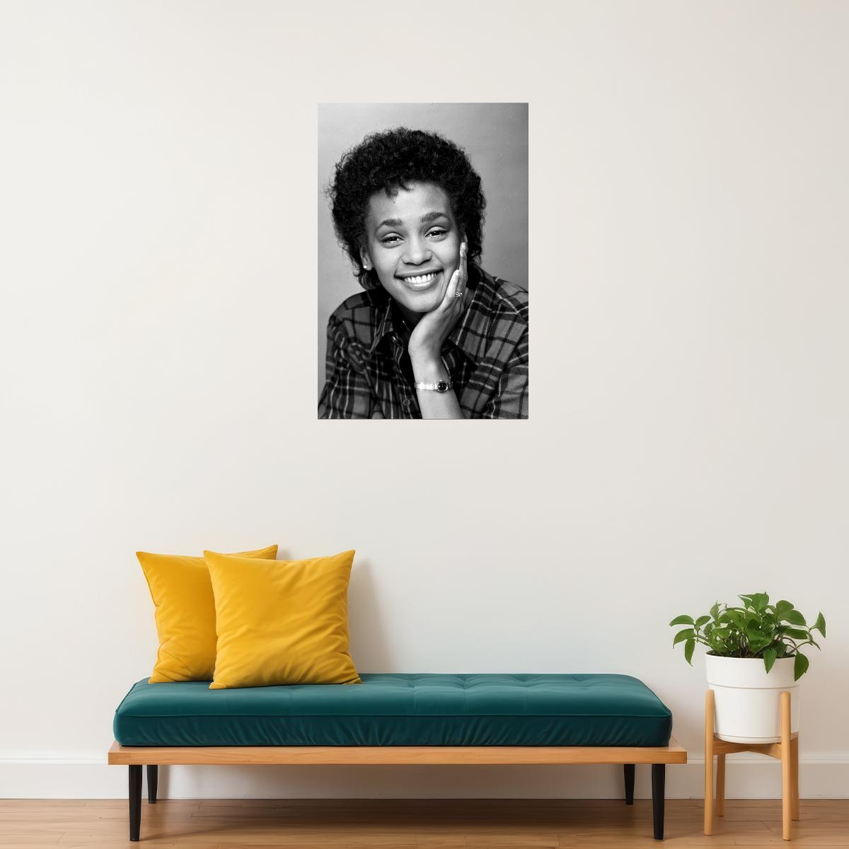 Whitney Houston Musician World Tour Poster Wall Art Print Home Wall Decor