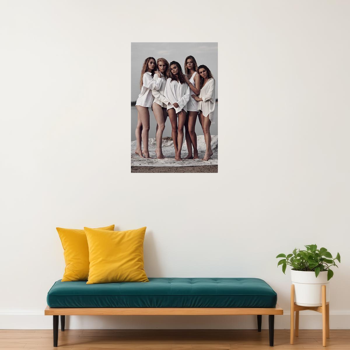 California Girls Female Sexy Models Poster Wall Art Print Home Wall Decor