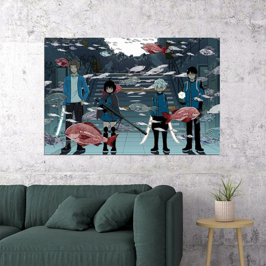 World Trigger Science Fiction Fight Japan Anime Poster Wall Art Print Home Wall Decor
