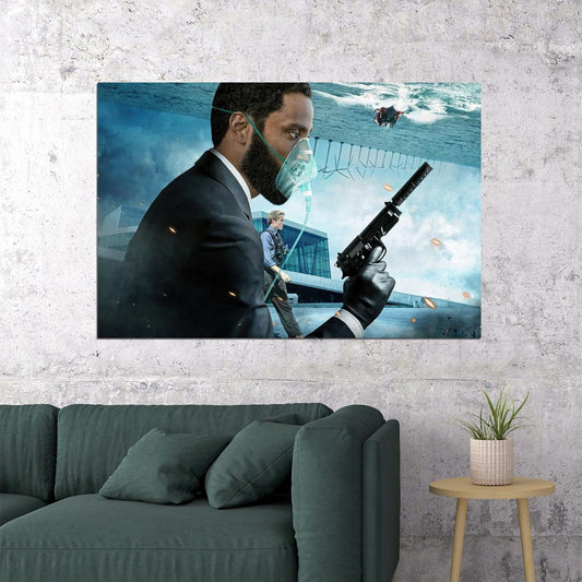 Tenet Science Fiction Pattinson Washington Movie Poster Wall Art Print Home Wall Decor