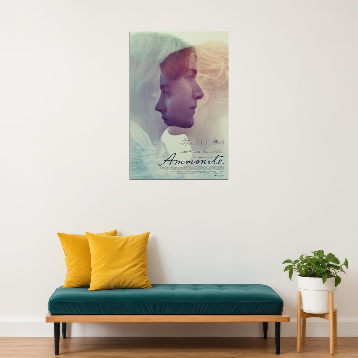 Ammonite Girl Love Winslet Movie Romance Poster Wall Art Print Home Wall Decor