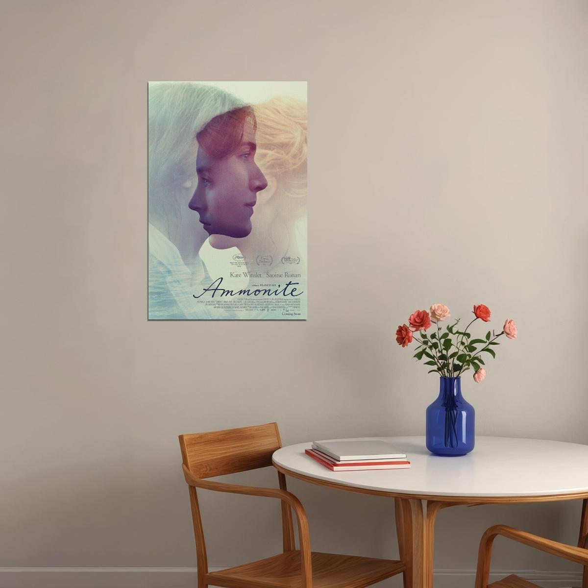 Ammonite Girl Love Winslet Movie Romance Poster Wall Art Print Home Wall Decor