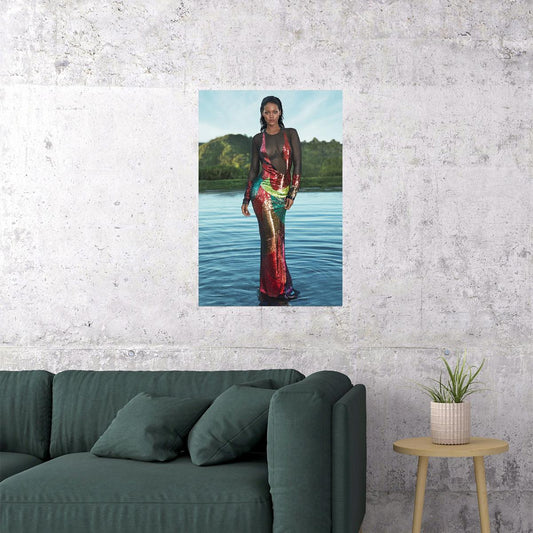 Rihanna Celebrity Singer Musician Actor Poster Wall Art Print Home Wall Decor