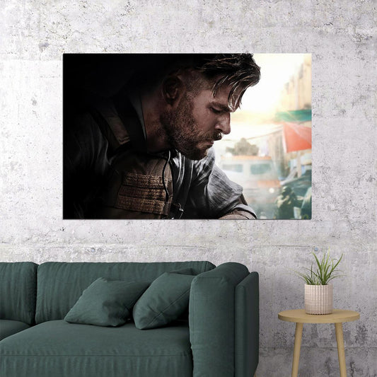Extraction Chris Hemsworth Fight Hot Movie Poster Wall Art Print Home Wall Decor