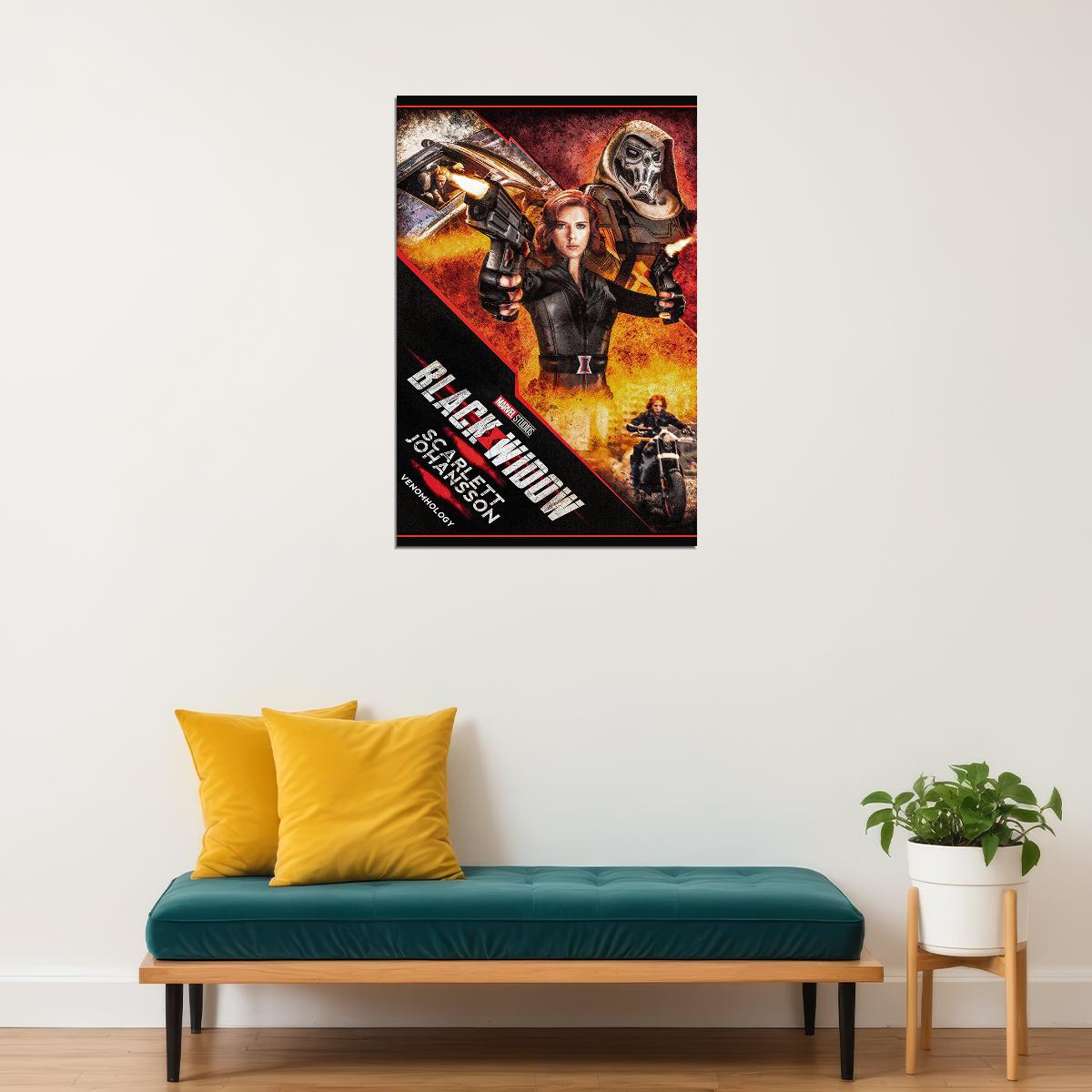 Super Hero Black Widow Natasha Romanoff Movie Poster Wall Art Print Home Wall Decor