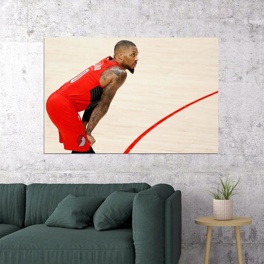 Damian Lillard Portland Basketball Poster Wall Art Print Home Wall Decor