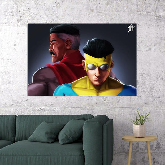 Invincible Mark Grayson Super Hero Anime Poster Wall Art Print Home Wall Decor