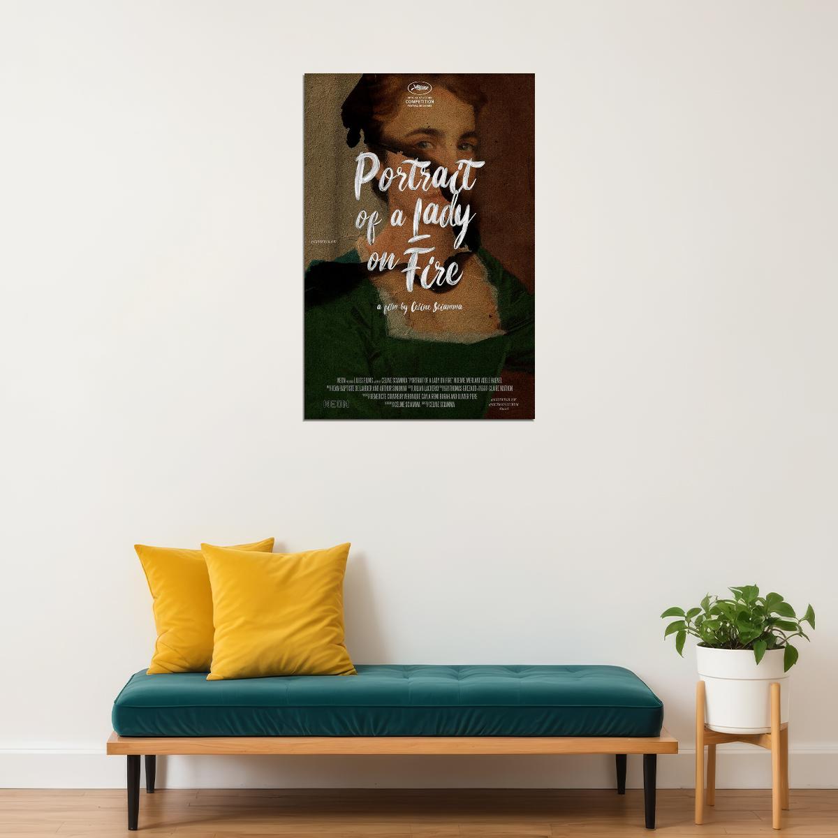 Portrait De La Jeune Fille En Feu Love Movie Poster Wall Art Print Home Wall Decor