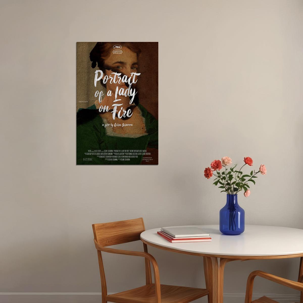 Portrait De La Jeune Fille En Feu Love Movie Poster Wall Art Print Home Wall Decor
