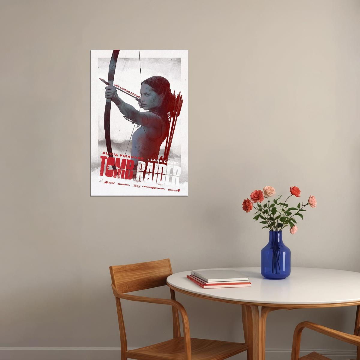 Tomb Raider 2018 Alicia Vikander Adventure Movie Poster Wall Art Print Home Wall Decor