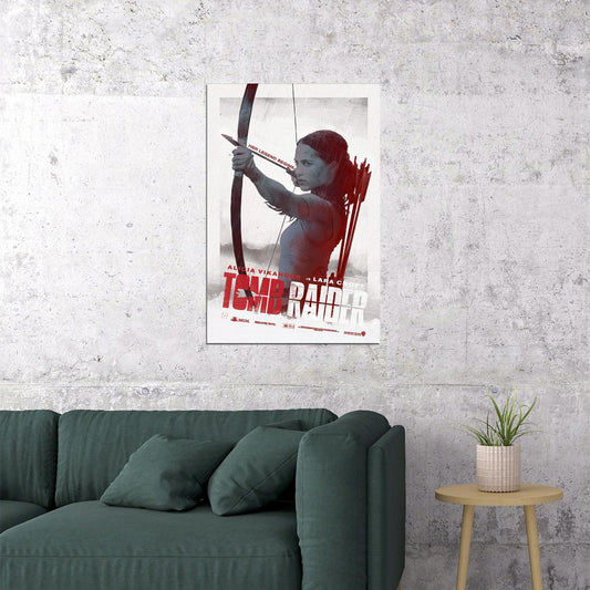 Tomb Raider 2018 Alicia Vikander Adventure Movie Poster Wall Art Print Home Wall Decor