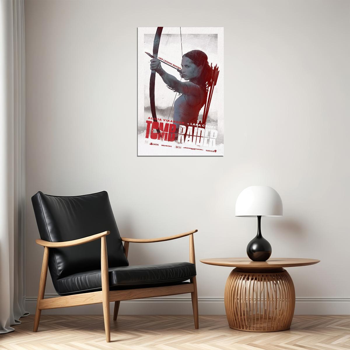 Tomb Raider 2018 Alicia Vikander Adventure Movie Poster Wall Art Print Home Wall Decor