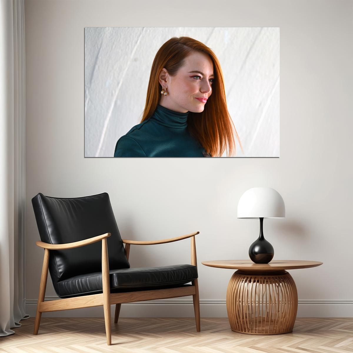 Emma Stone America Movie Star Actor Artist Poster Wall Art Print Home Wall Decor