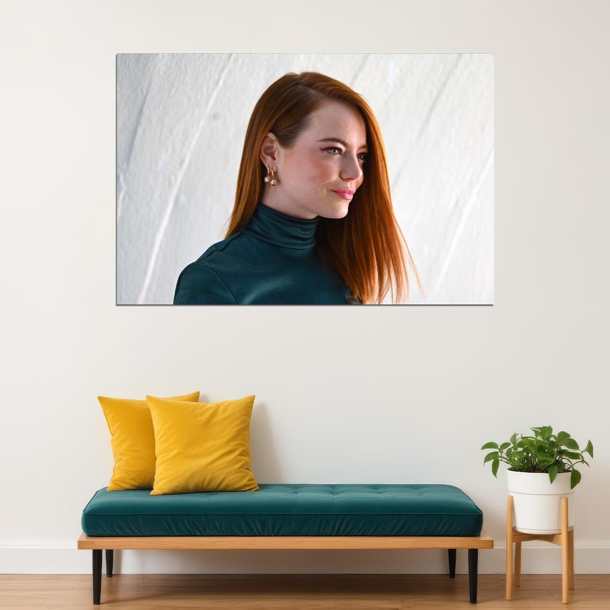 Emma Stone America Movie Star Actor Artist Poster Wall Art Print Home Wall Decor