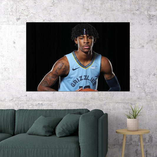 Ja Morant Memphis Basketball Poster Wall Art Print Home Wall Decor