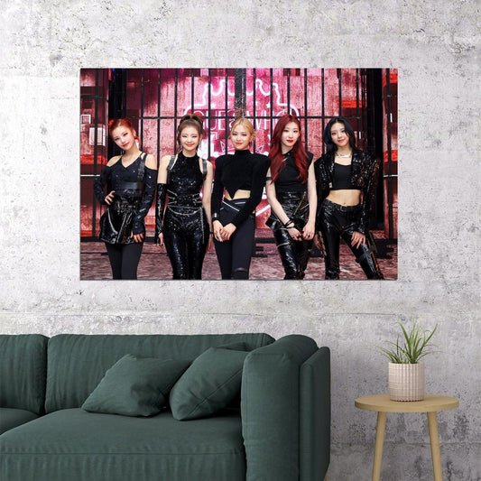 Itzy Yeji Lia Ryujin Chaeryeong Yuna Kpop Star Poster Wall Art Print Home Wall Decor
