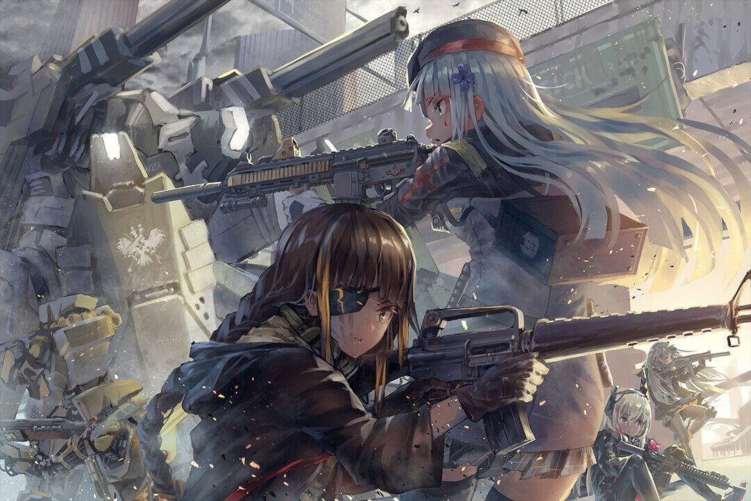 Girls Frontline Hot Beauty Fight Tv Game Poster Wall Art Print Home Wall Decor