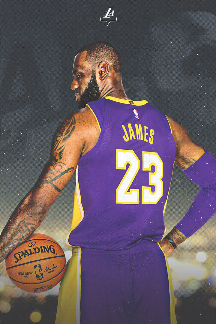 Lebron James La Basketball Star Poster Wall Art Print Home Wall Decor