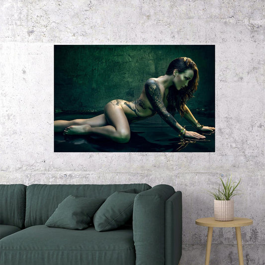 Tattoo Girl Beauty Hot Tattoo Model Poster Wall Art Print Home Wall Decor