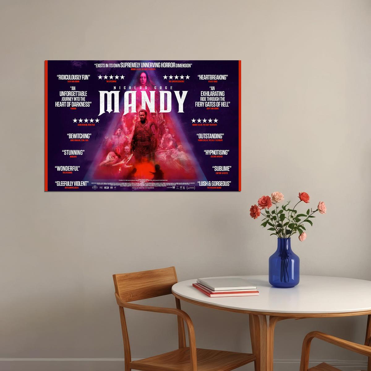 Mandy Nicholas Cage Fight Revenge Movie Poster Wall Art Print Home Wall Decor