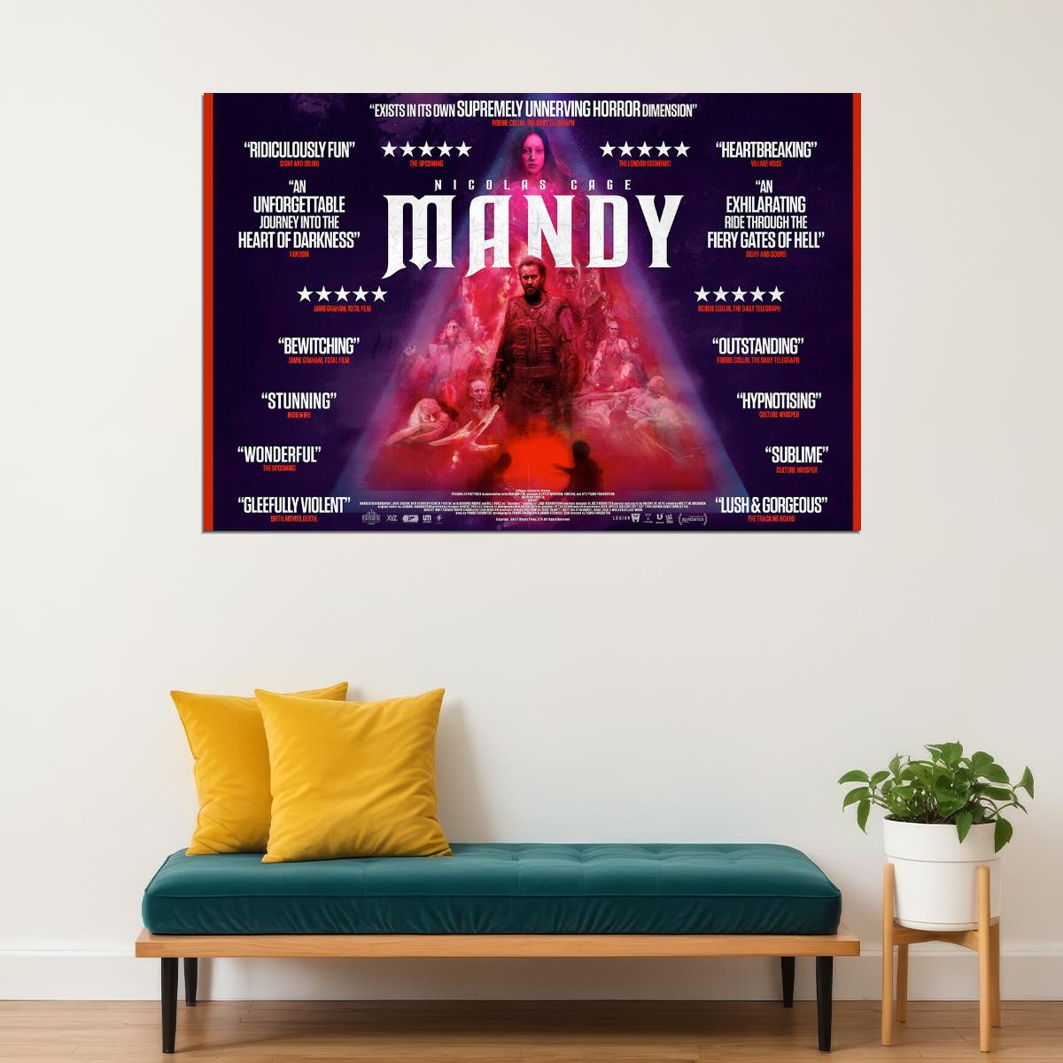 Mandy Nicholas Cage Fight Revenge Movie Poster Wall Art Print Home Wall Decor