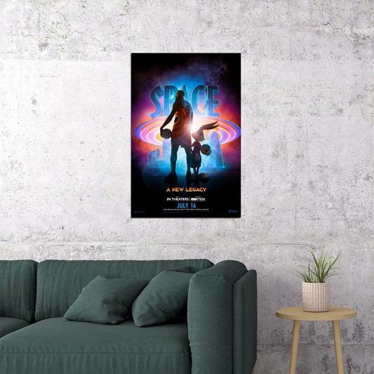 Space Dunk 2 New Legacy Lebron James Movie Poster Wall Art Print Home Wall Decor