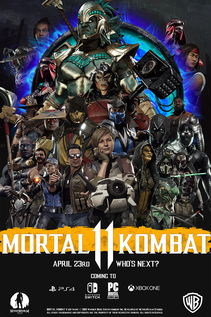 Mortal Kombat Sub Zero Smoke Fight Hot Game Poster Wall Art Print Home Wall Decor