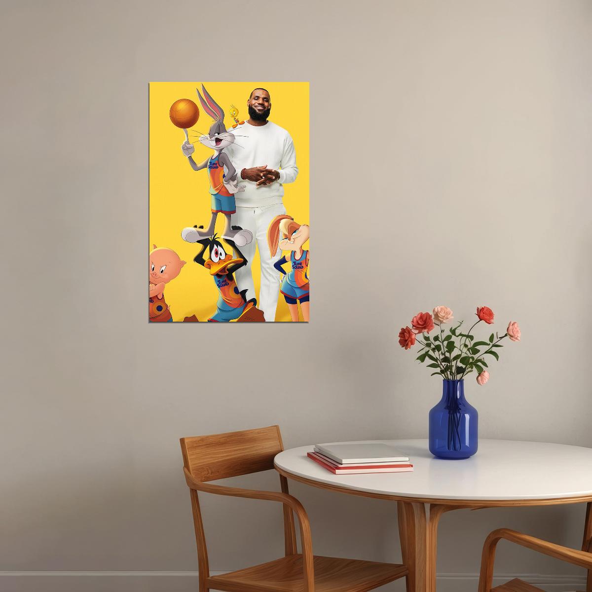 Space 2 New Legacy Lebron James Movie Poster Wall Art Print Home Wall Decor