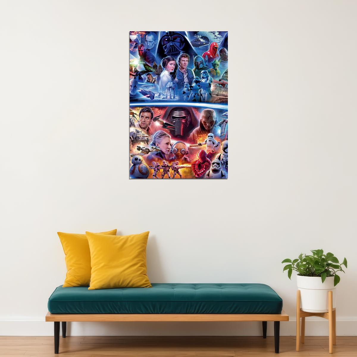Star War Series Movie Science Fiction Action Poster Wall Art Print Home Wall Decor