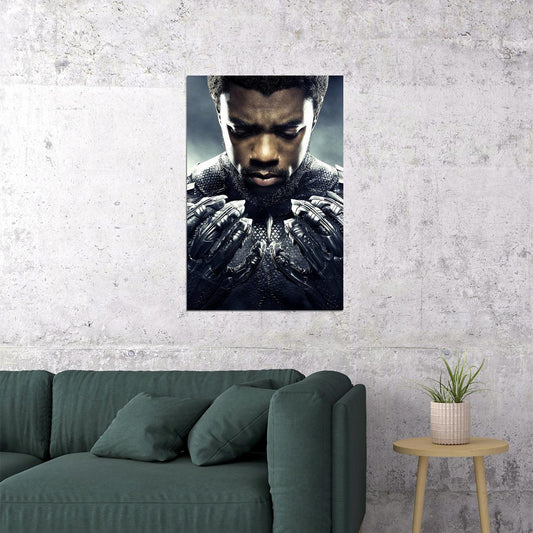 Black Panther Boseman Movie Poster Wall Art Print Home Wall Decor