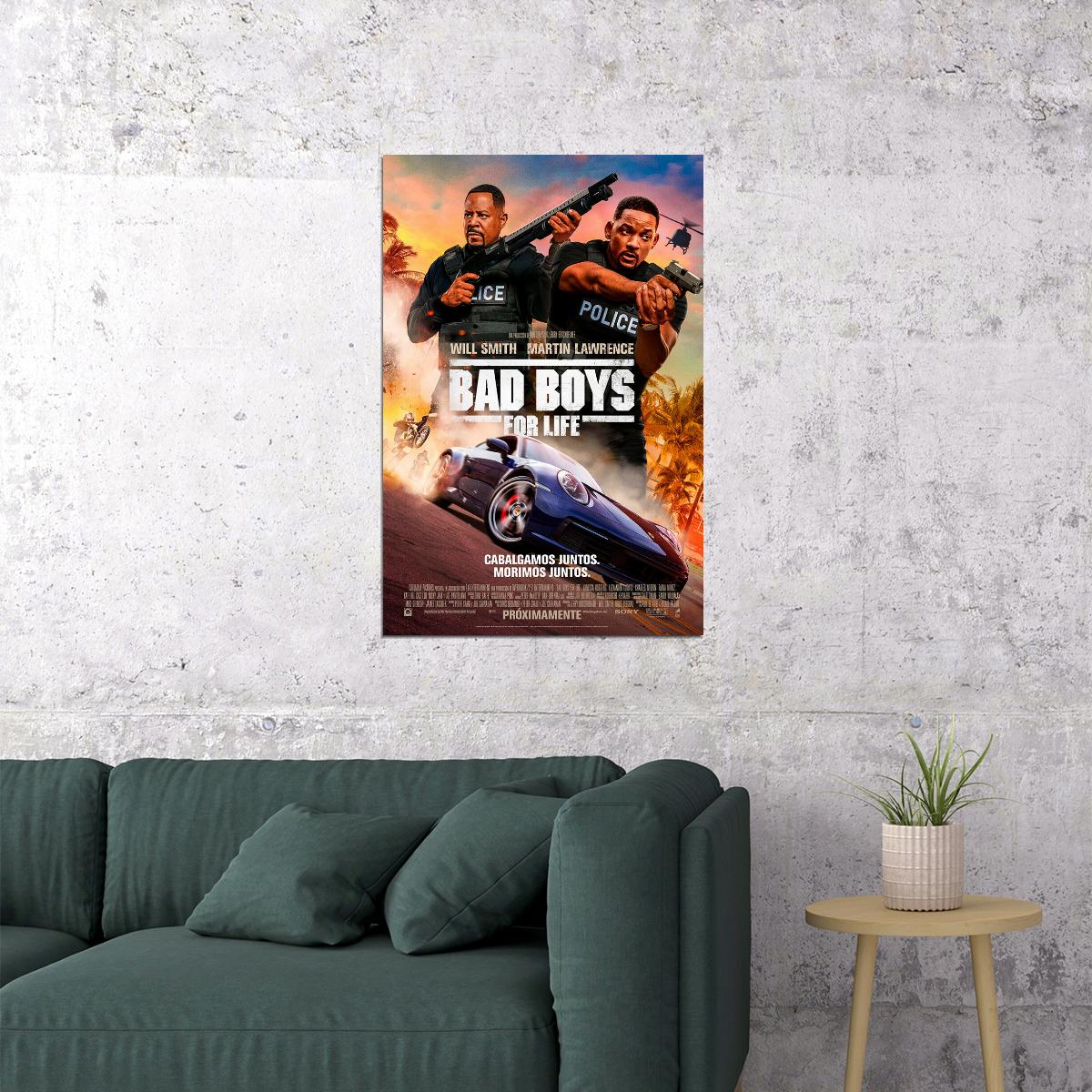 Bad Boys 2 Will Smith Fight Hot Movie Poster Wall Art Print Home Wall Decor