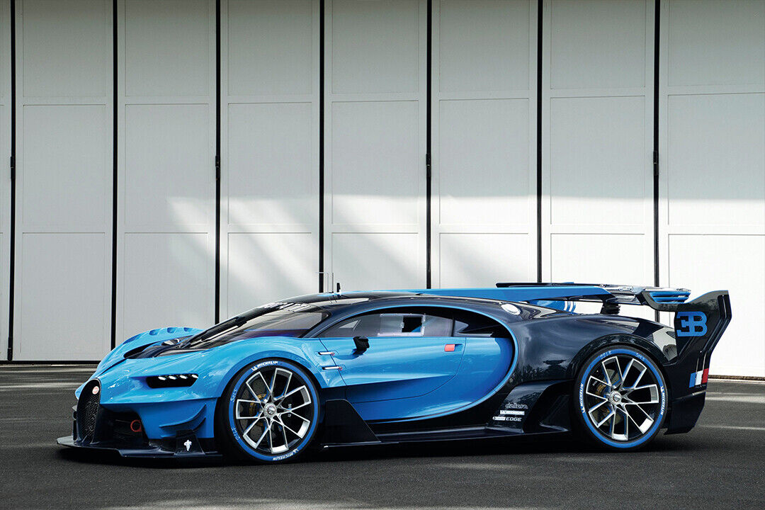 Bugatti Chiron Speed Beast Super Car Racing Poster Wall Art Print Home Wall Decor