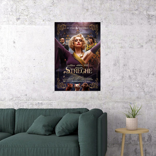 The Witches 2020 Anne Hathaway Mystery Movie Poster Wall Art Print Home Wall Decor