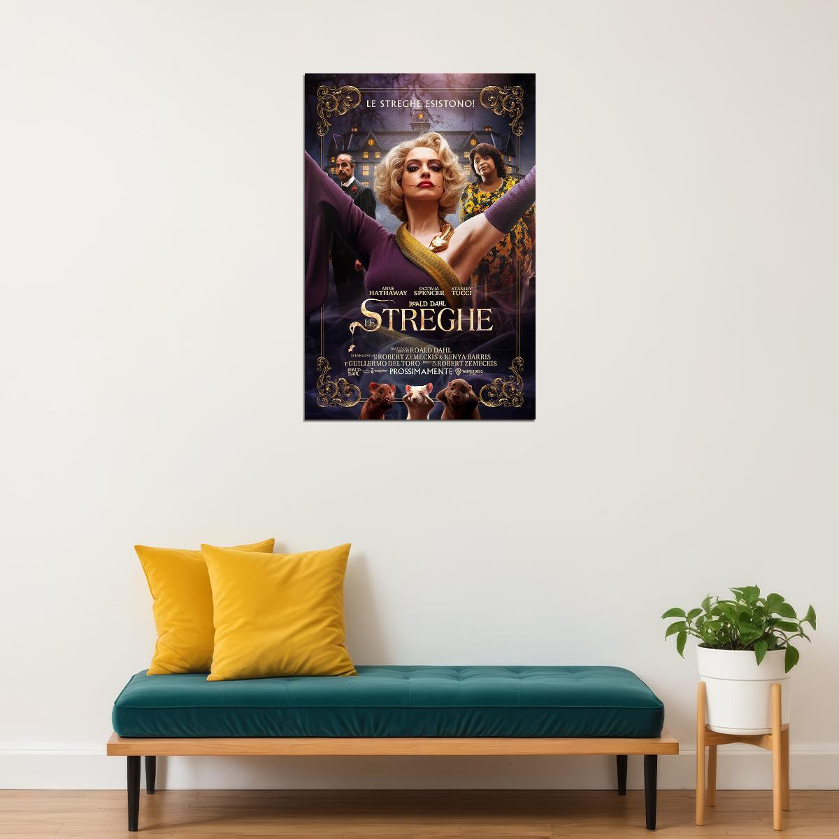 The Witches 2020 Anne Hathaway Mystery Movie Poster Wall Art Print Home Wall Decor