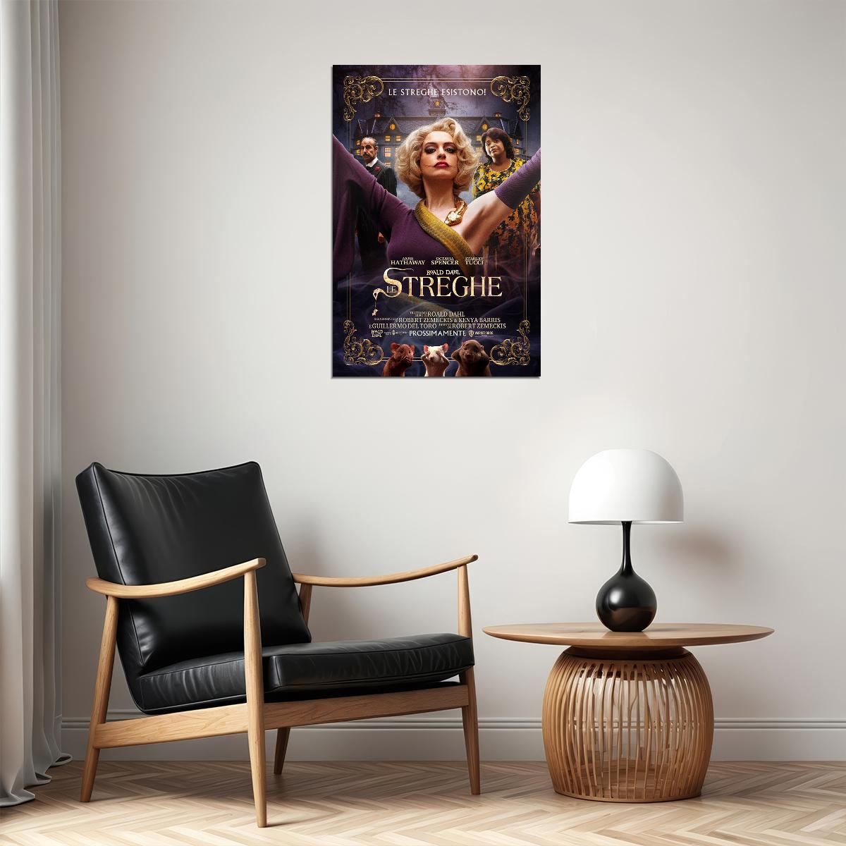 The Witches 2020 Anne Hathaway Mystery Movie Poster Wall Art Print Home Wall Decor