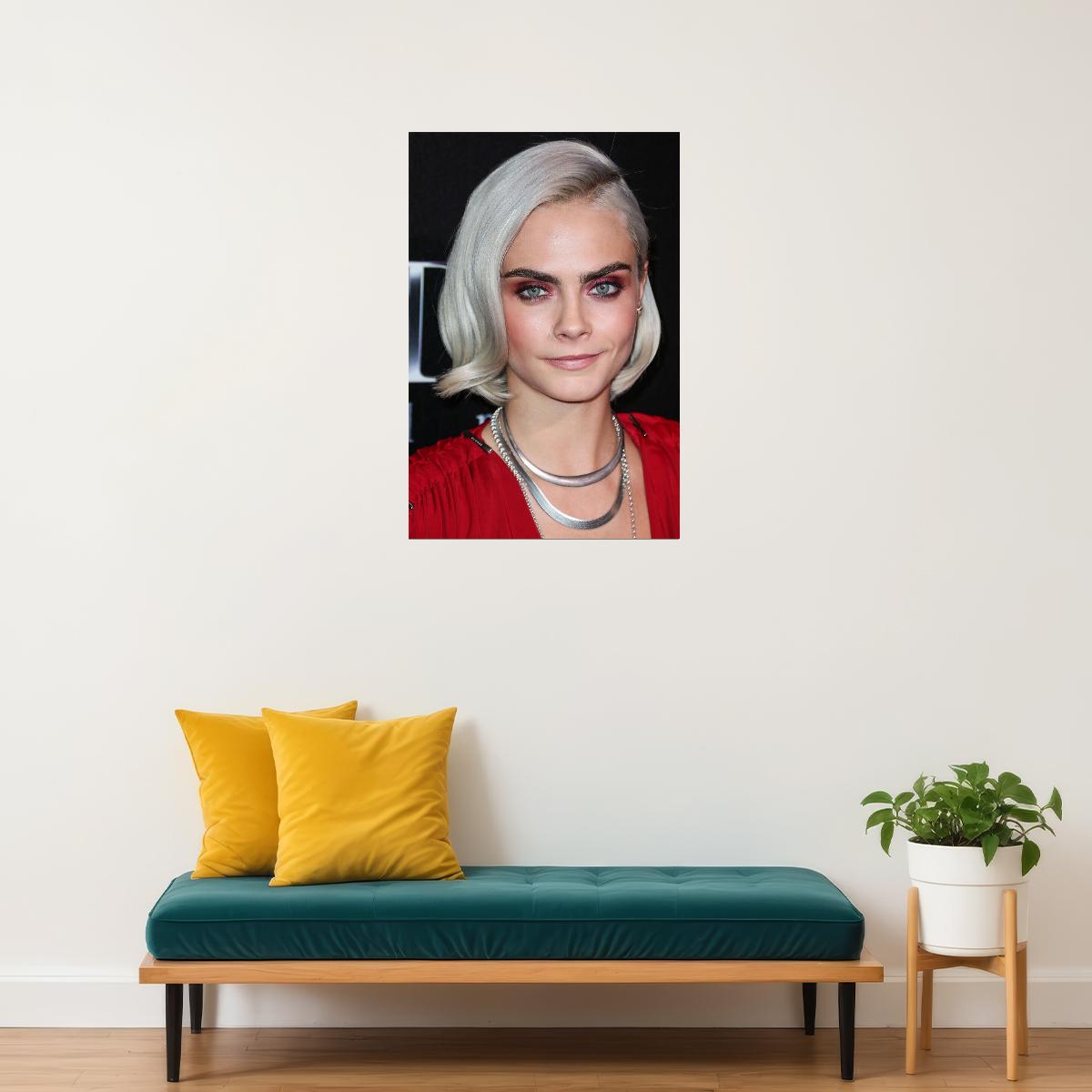 Cara Delevingne British Model Singer Actress Poster Wall Art Print Home Wall Decor
