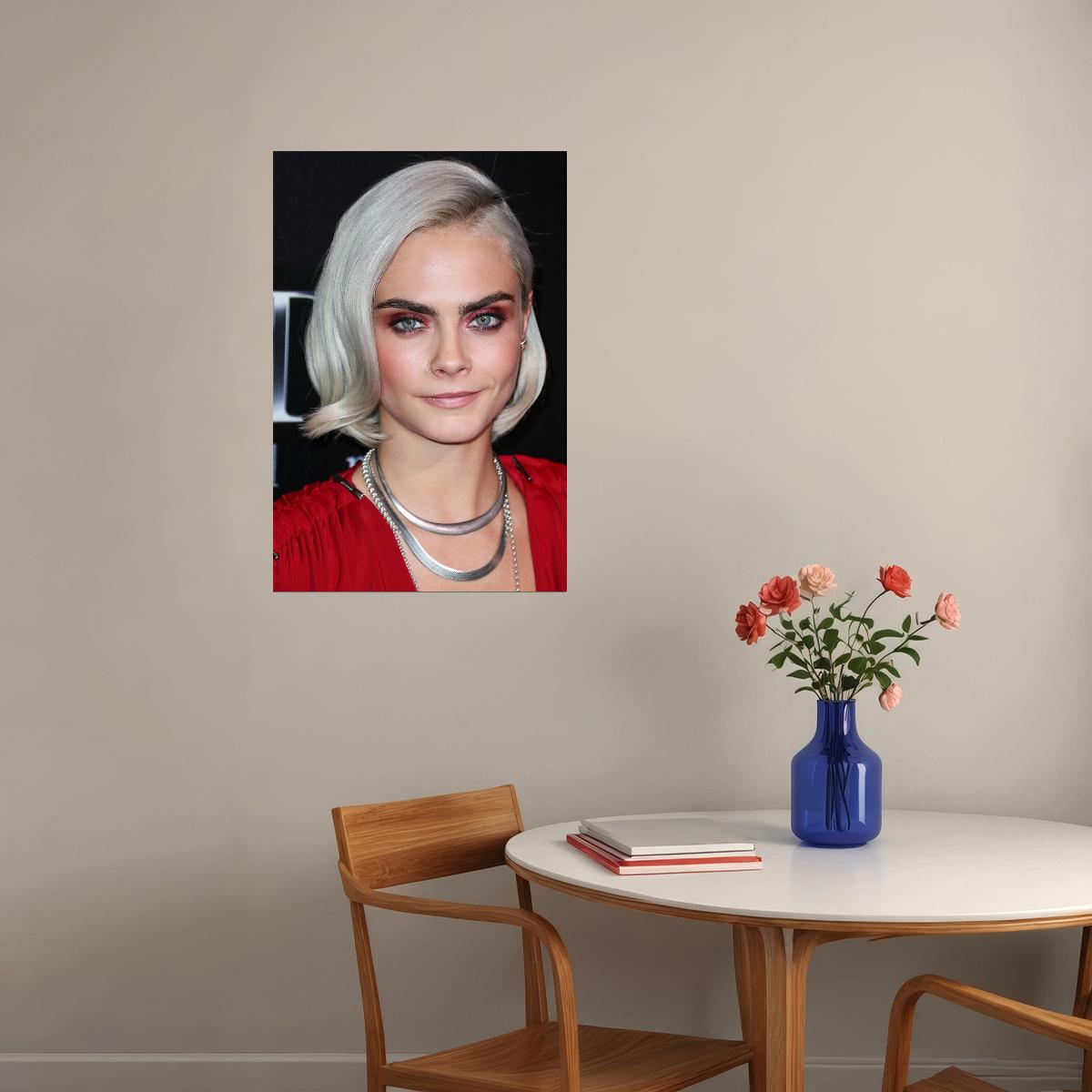 Cara Delevingne British Model Singer Actress Poster Wall Art Print Home Wall Decor