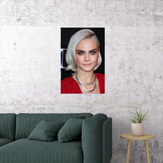 Cara Delevingne British Model Singer Actress Poster Wall Art Print Home Wall Decor