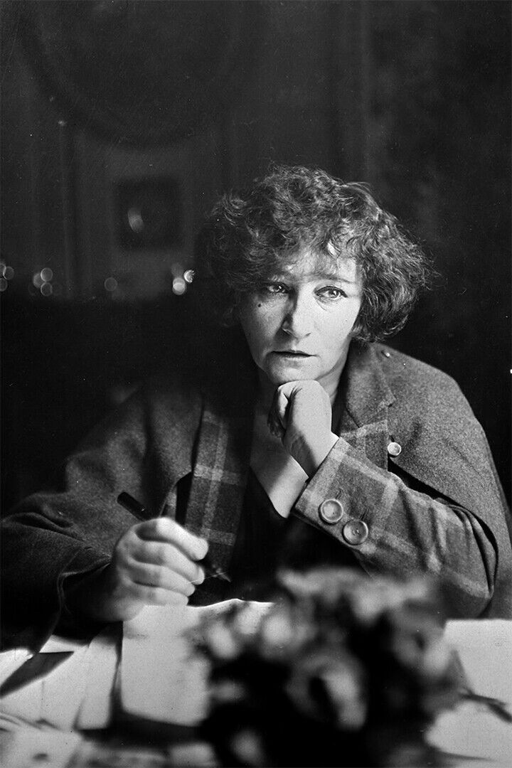 Portrait Of Colette At Writing French Author Poster Wall Art Print Home Wall Decor