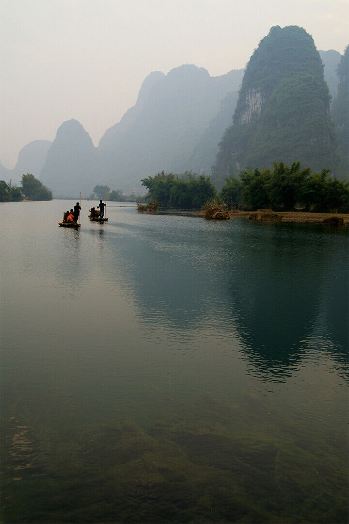 Fishing On The Li River Kwangsi Chuang Autonomous Reg Poster Wall Art Print Home Wall Decor