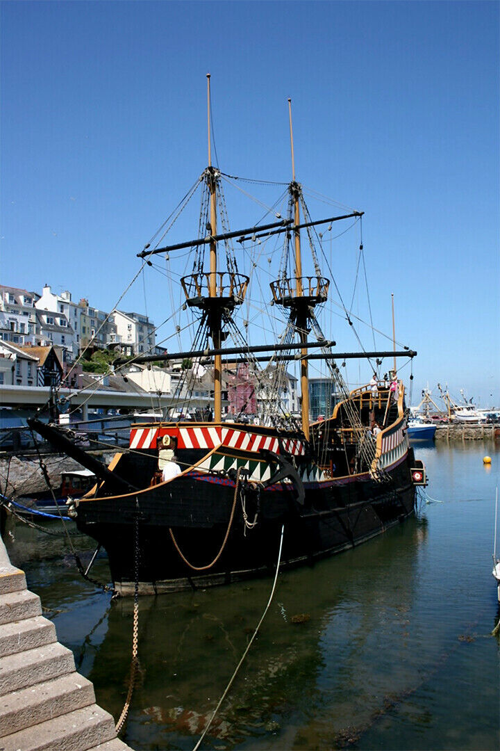 Replica Of The Golden Hinde Watercraft Poster Wall Art Print Home Wall Decor