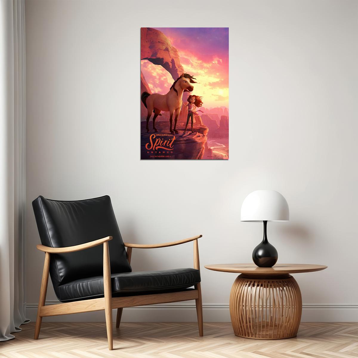 Spirit Untamed Lucky Prescott 2021 Movie Animation Poster Wall Art Print Home Wall Decor
