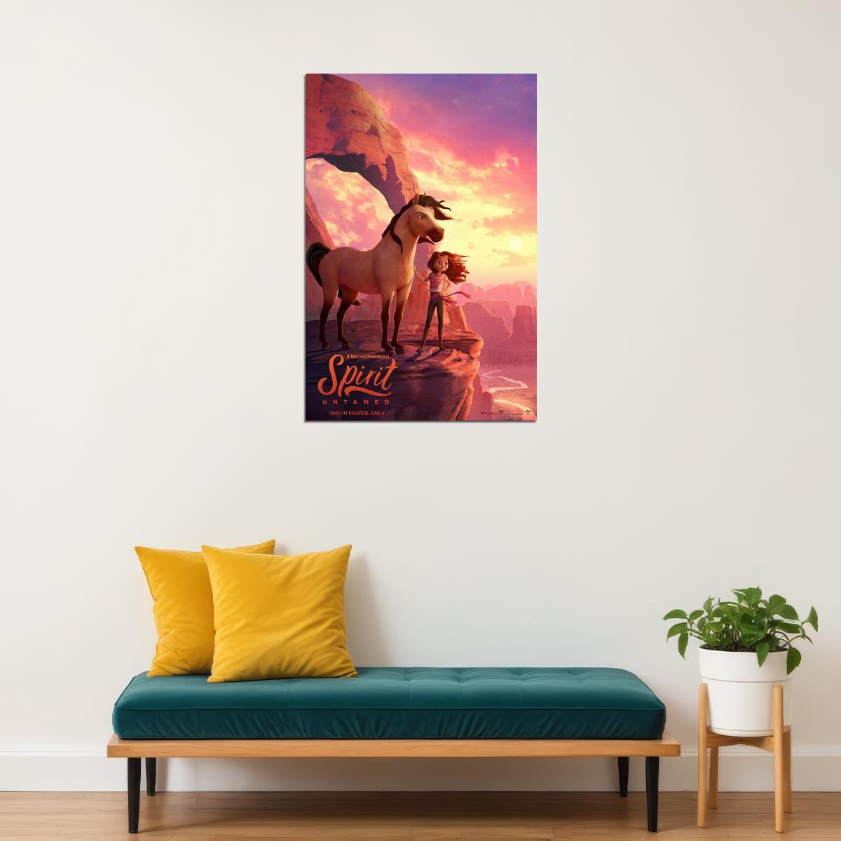 Spirit Untamed Lucky Prescott 2021 Movie Animation Poster Wall Art Print Home Wall Decor