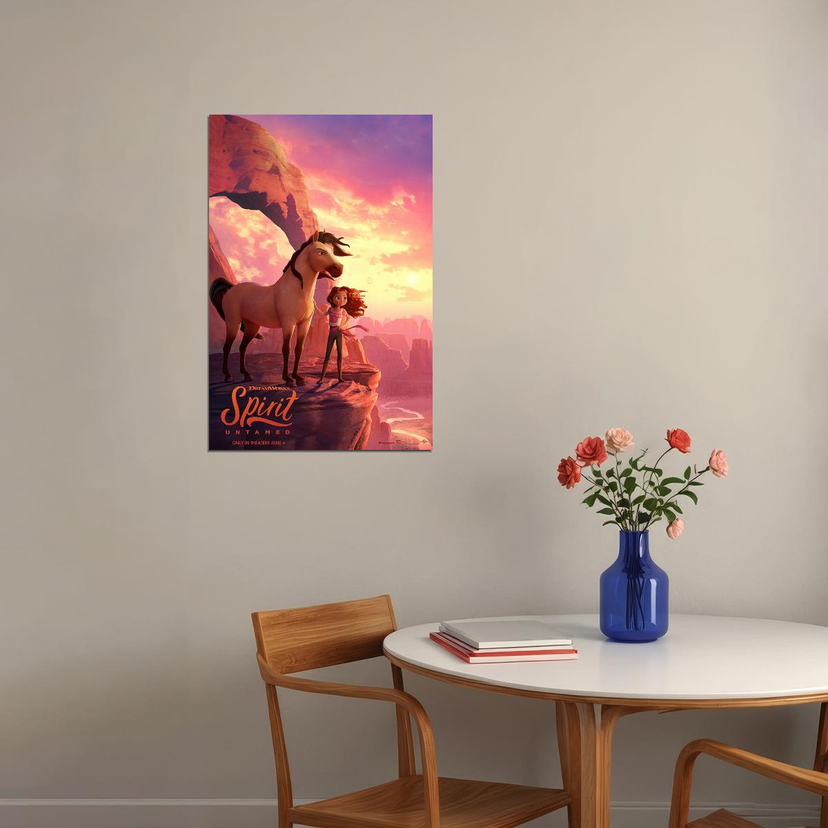 Spirit Untamed Lucky Prescott 2021 Movie Animation Poster Wall Art Print Home Wall Decor