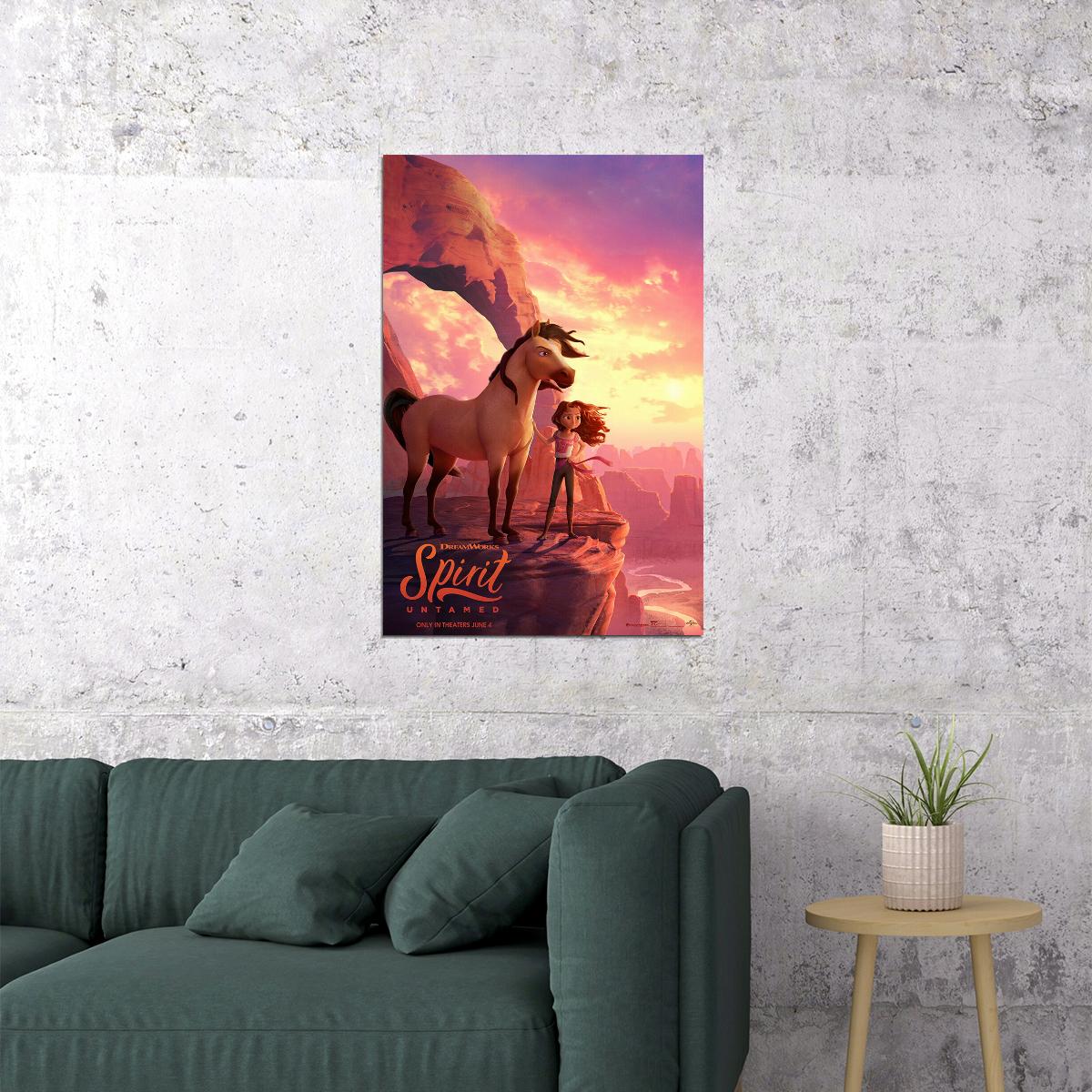 Spirit Untamed Lucky Prescott 2021 Movie Animation Poster Wall Art Print Home Wall Decor