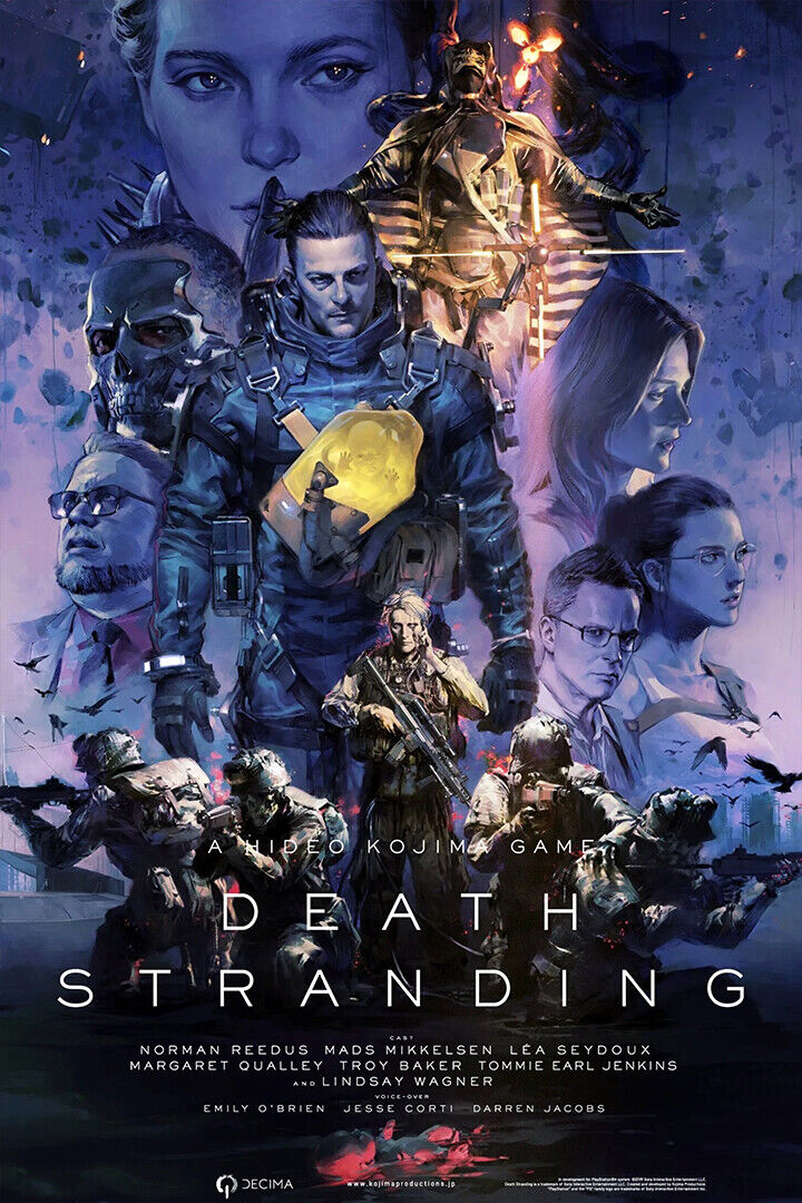 Death Strading Kojima Productions Game Poster Wall Art Print Home Wall Decor