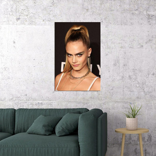 Cara Delevingne Model Actress Poster Wall Art Print Home Wall Decor