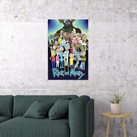 Rick And Morty Season Movie Action Animasyon Poster Wall Art Print Home Wall Decor