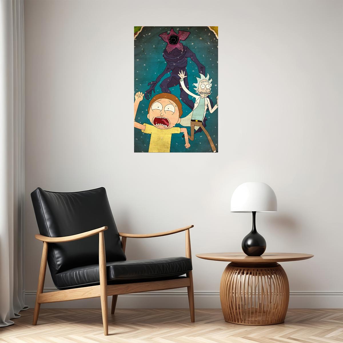 Rick And Morty Movie Cartoon Funny Animation Poster Wall Art Print Home Wall Decor